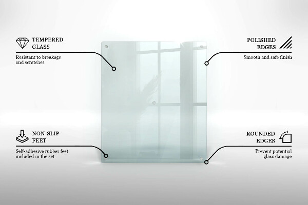Spisskyddsplatta transparent 60x52 cm