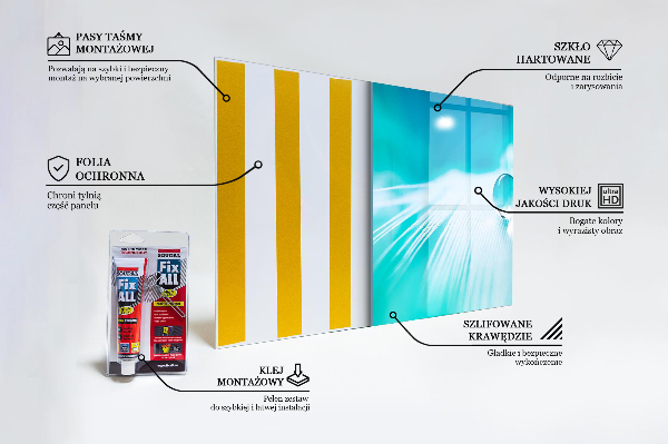 Stänkskydd kök Dagg på ömtålig fjäder