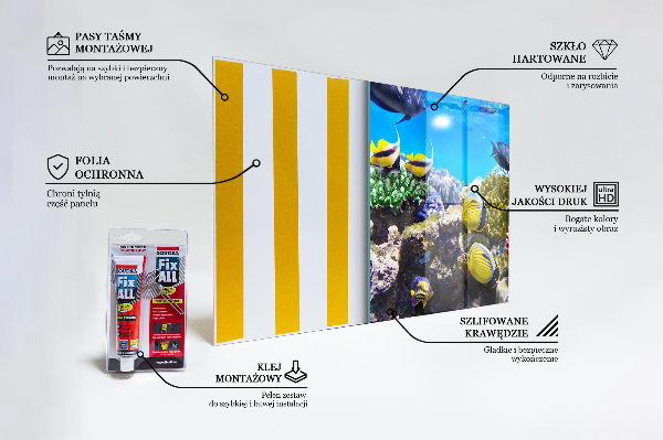 Stänkskydd kök Korallrev Röda havet