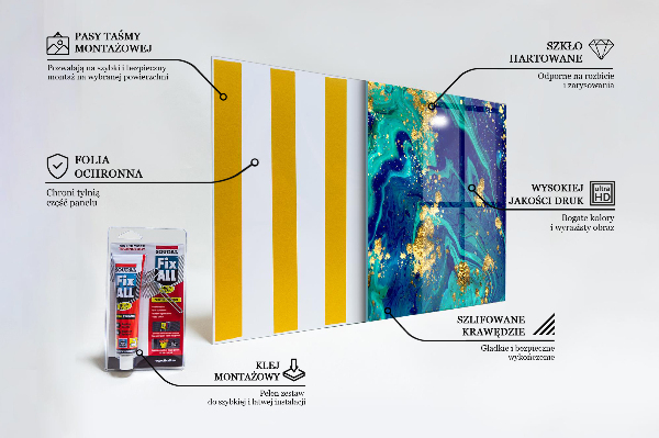 Stänkskydd kök Modern konst abstraktion