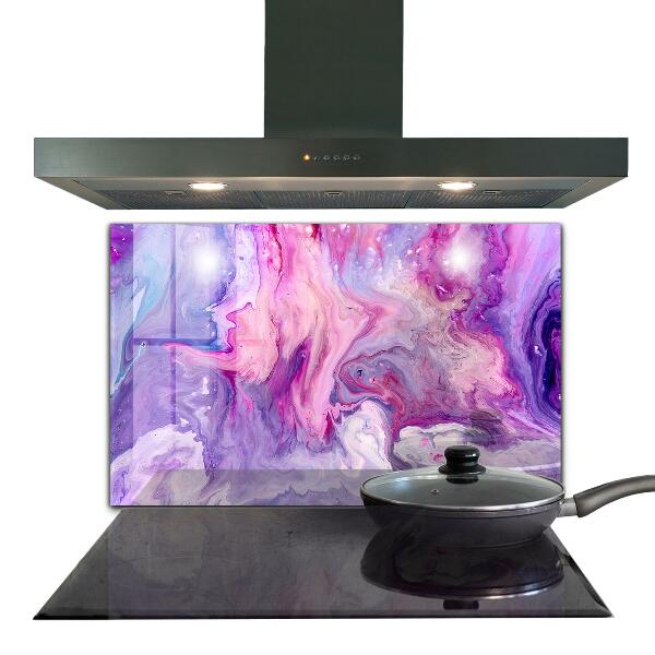 Stänkskydd kök Rosa abstraktion