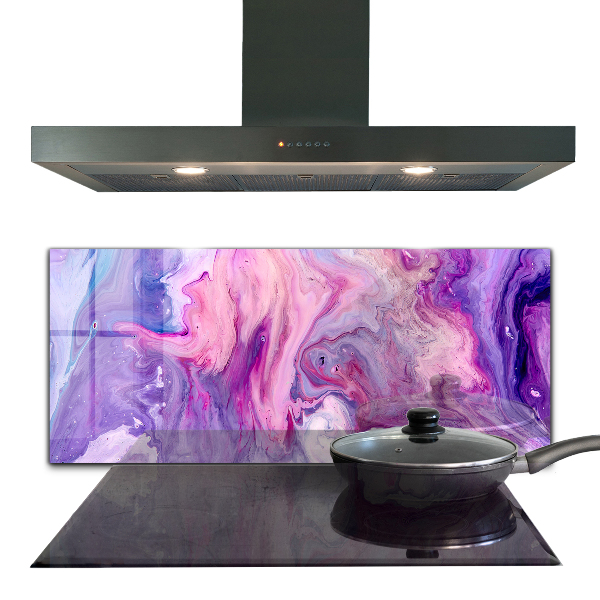 Stänkskydd kök Rosa abstraktion