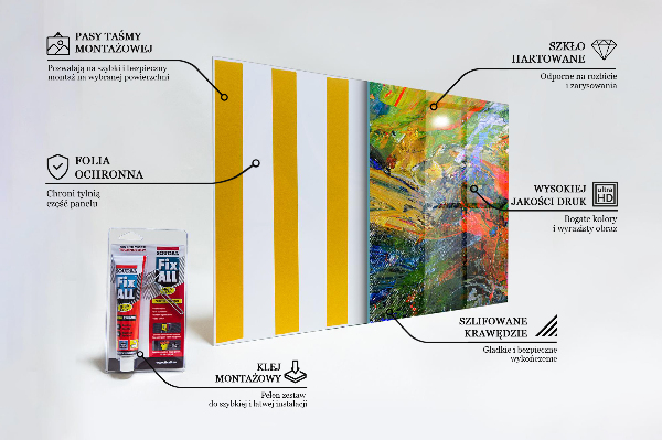 Stänkskydd kök Färgexplosion