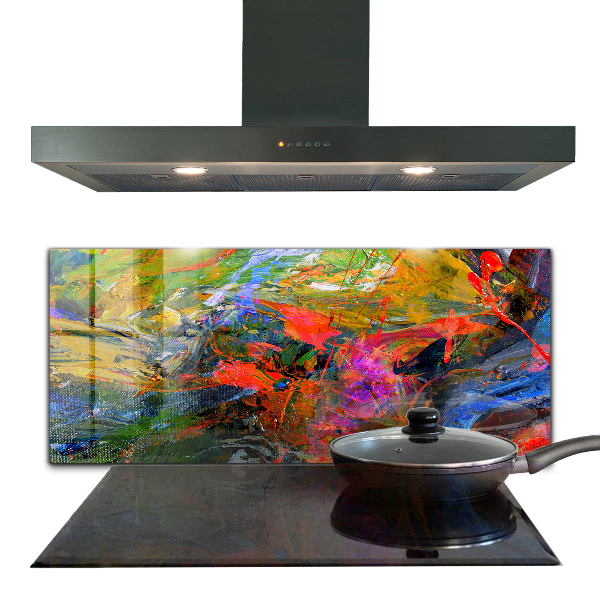 Stänkskydd kök Färgexplosion