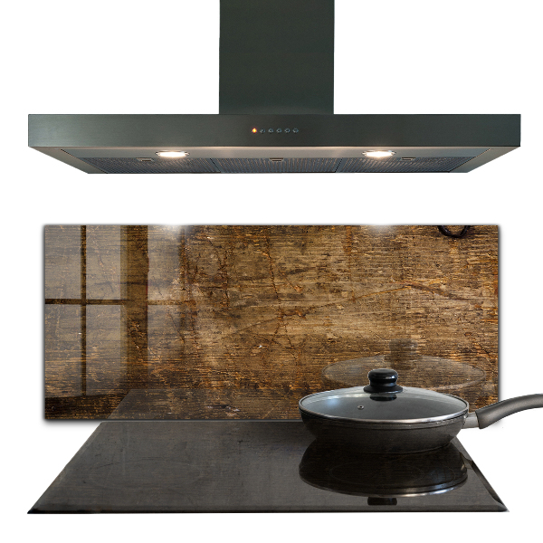 Stänkskydd kök Mörk ekträ