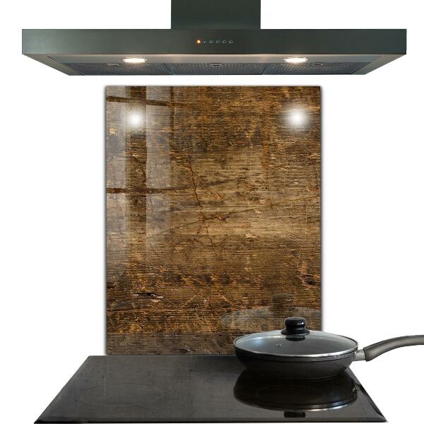 Stänkskydd kök Mörk ekträ