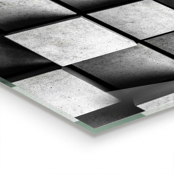 Stänkskydd kök Kuber geometriska mönster