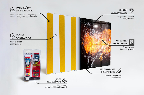 Stänkskydd kök Kampen mellan elementen Eldvatten