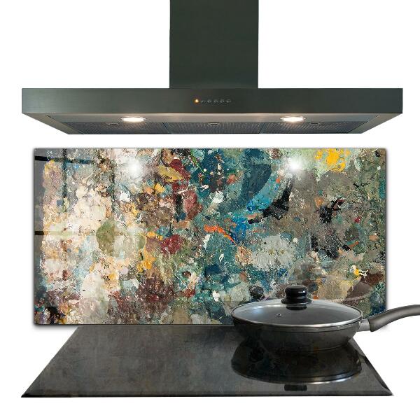 Stänkskydd kök Oljefärgstruktur