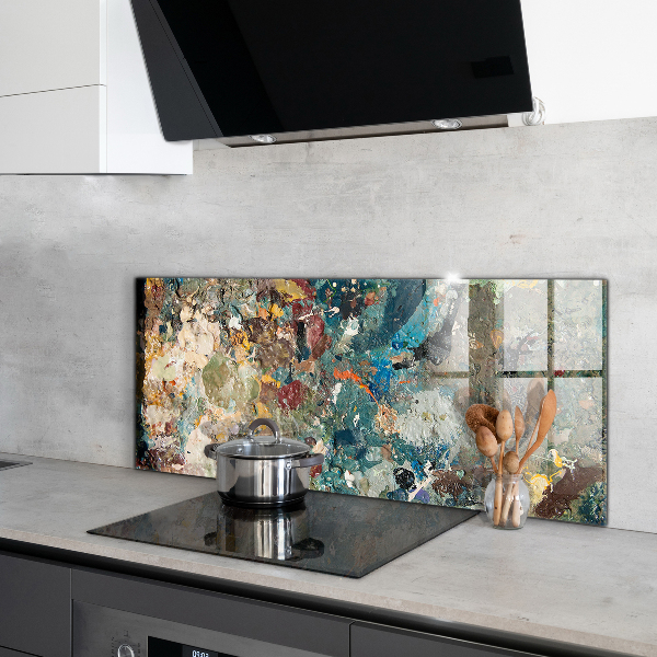 Stänkskydd kök Oljefärgstruktur