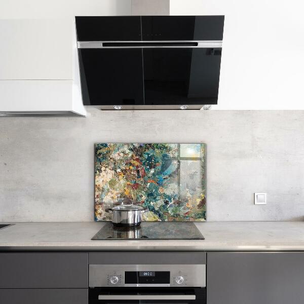 Stänkskydd kök Oljefärgstruktur