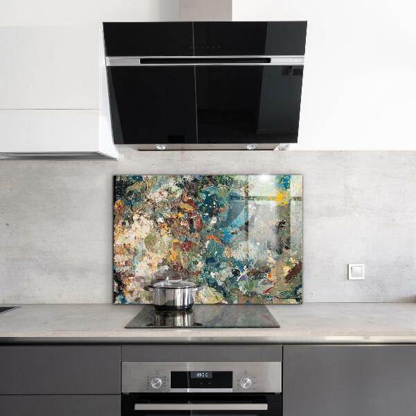 Stänkskydd kök Oljefärgstruktur