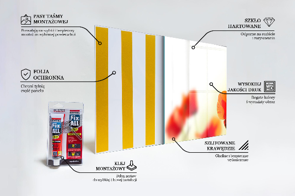 Stänkskydd kök Åkeräng med röda vallmo