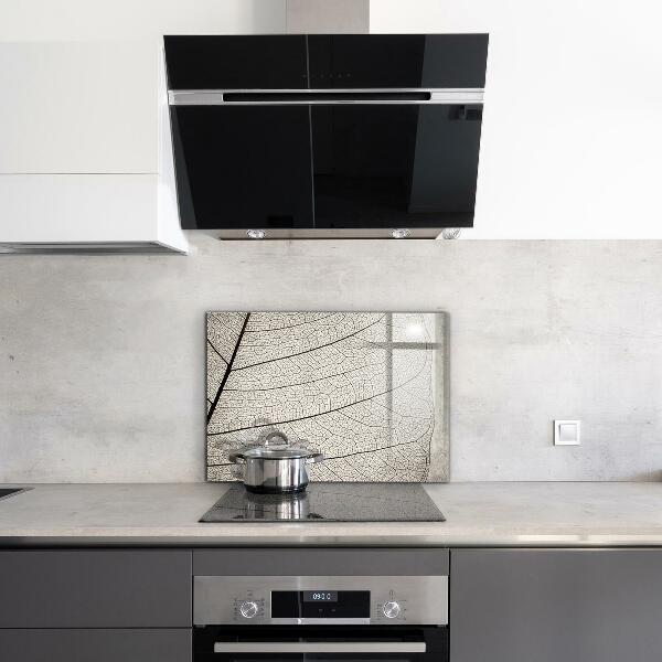 Stänkskydd kök Sepia löv textur