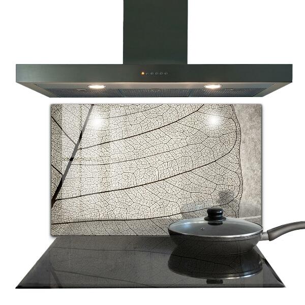 Stänkskydd kök Sepia löv textur