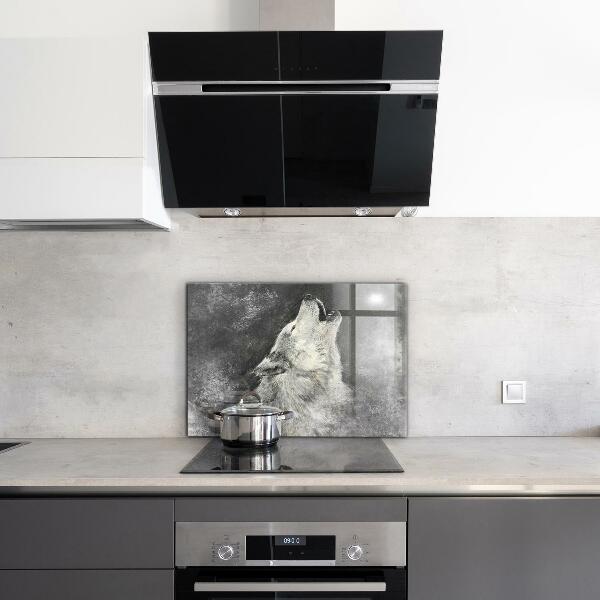 Stänkskydd kök Kanadensisk Wolf Illustration