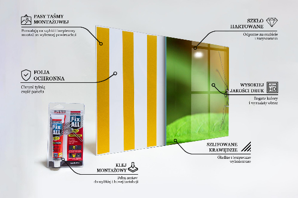 Stänkskydd kök Fjäril på ett löv