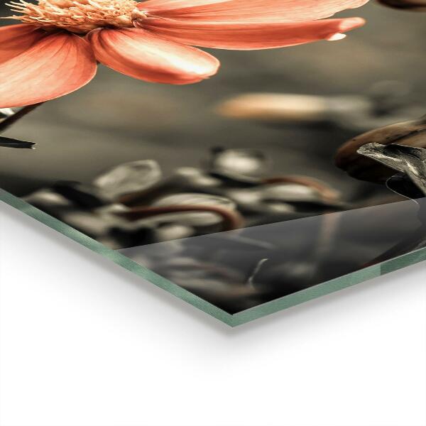 Stänkskydd kök Vintage blomknopp