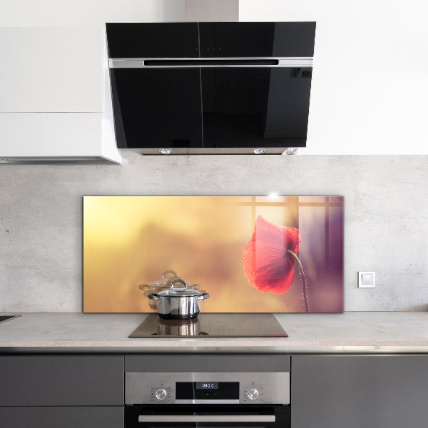 Stänkskydd kök Vintage vallmoväxt