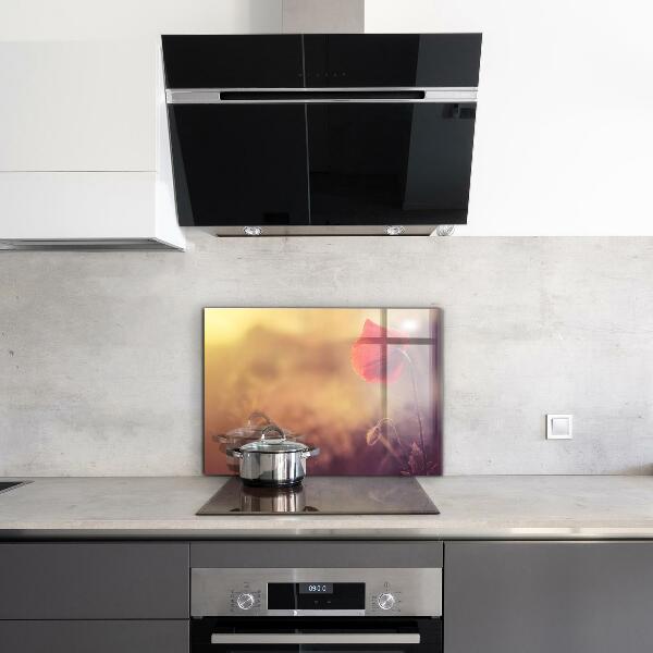 Stänkskydd kök Vintage vallmoväxt