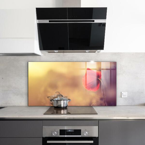 Stänkskydd kök Vintage vallmoväxt