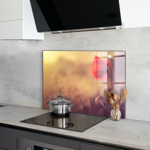 Stänkskydd kök Vintage vallmoväxt