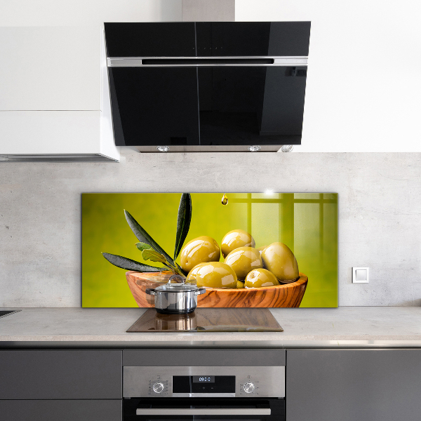 Stänkskydd kök Gröna färska oliver