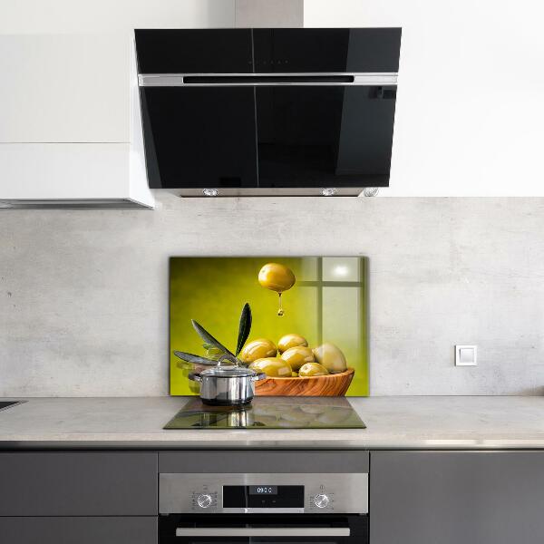 Stänkskydd kök Gröna färska oliver