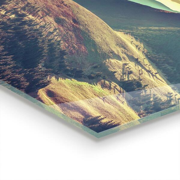 Stänkskydd kök Berglandskap på hösten