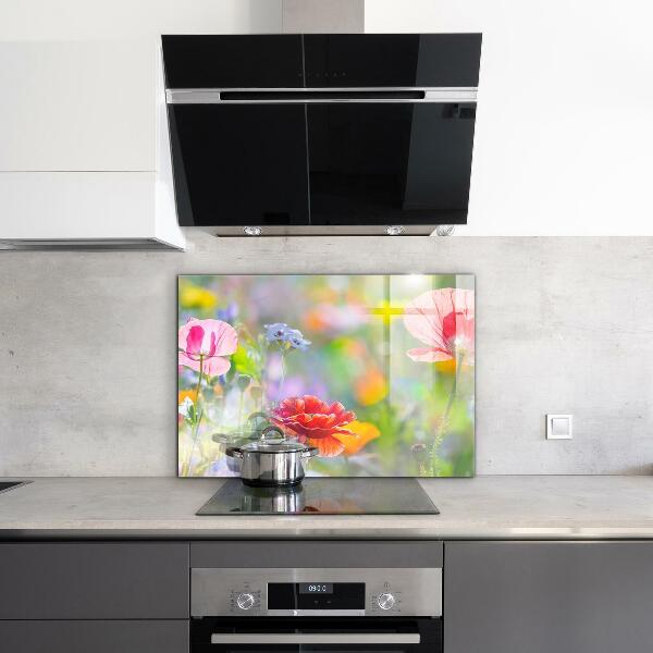 Stänkskydd kök Sommaräng av vallmo