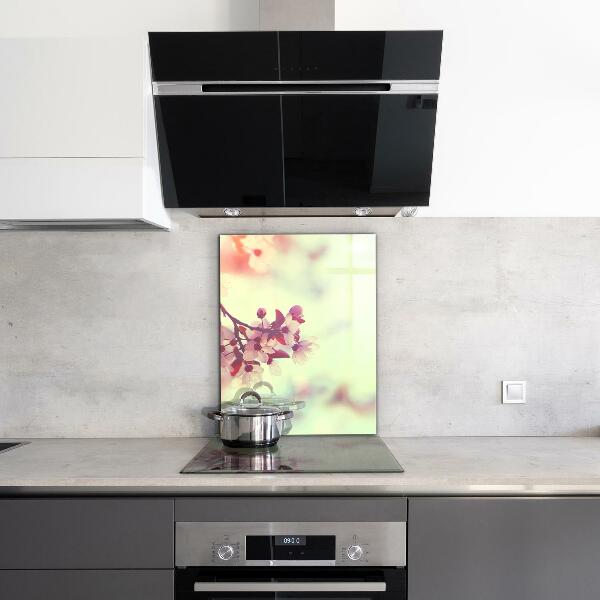 Stänkskydd kök Blommande rosa träd