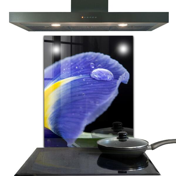 Stänkskydd kök Lila irisblomma