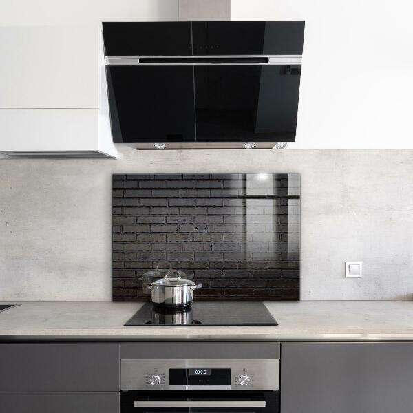 Stänkskydd kök Svart tegelbetong