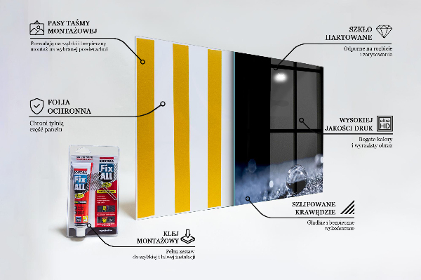 Stänkskydd kök En droppe dagg på morgonen