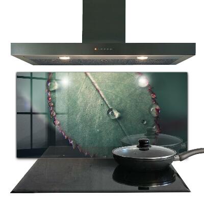 Stänkskydd kök Löv med daggdroppe