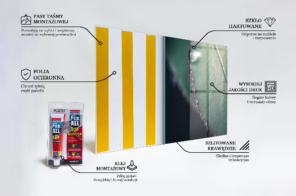 Stänkskydd kök Löv med daggdroppe