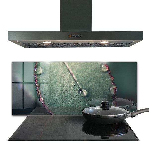 Stänkskydd kök Löv med daggdroppe