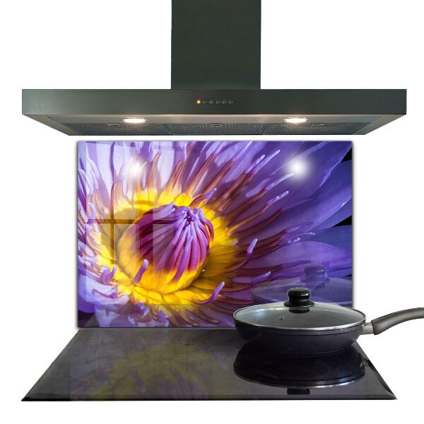 Stänkskydd kök Lila blomma detaljer