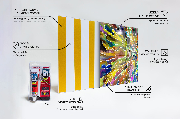 Stänkskydd kök Fancy färgglada mosaik