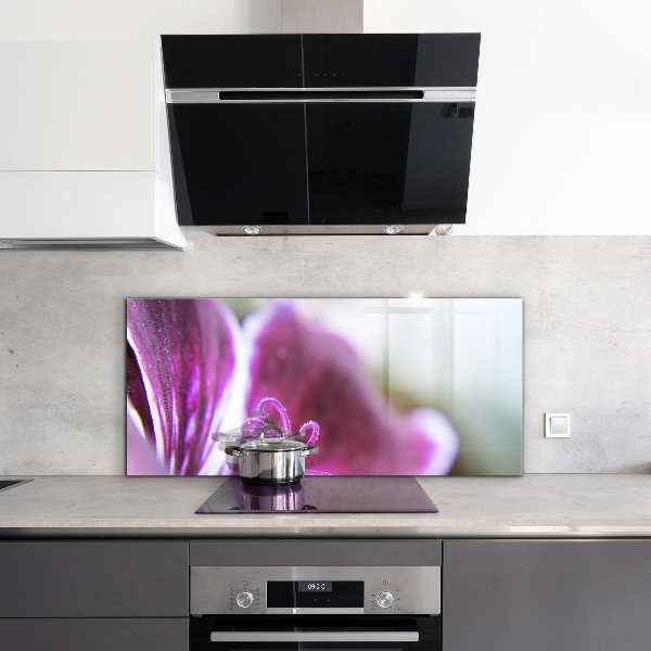 Stänkskydd kök Rosa blomma naturdetaljer