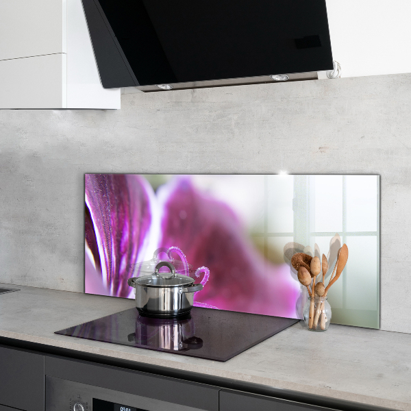 Stänkskydd kök Rosa blomma naturdetaljer