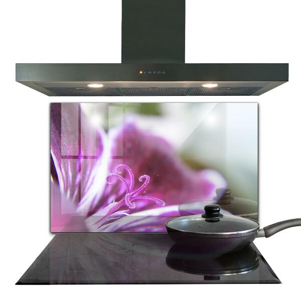 Stänkskydd kök Rosa blomma naturdetaljer