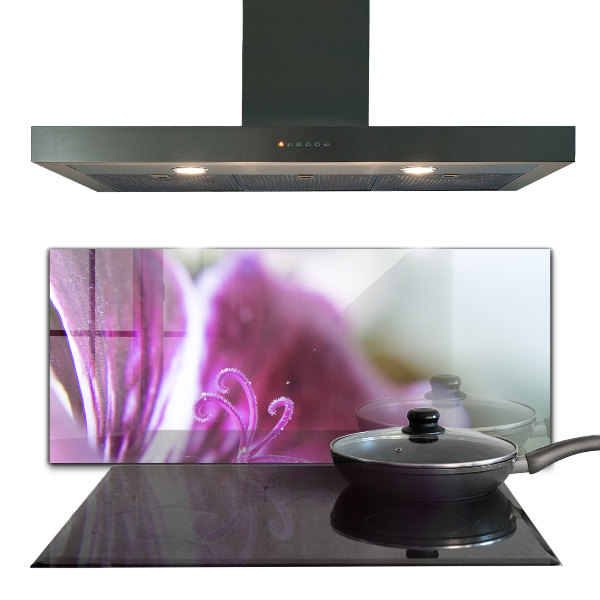 Stänkskydd kök Rosa blomma naturdetaljer