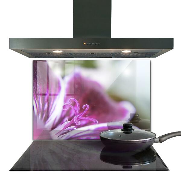 Stänkskydd kök Rosa blomma naturdetaljer