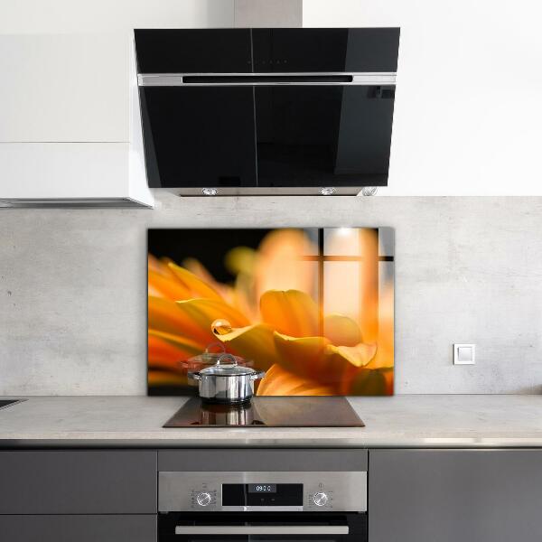 Stänkskydd kök Gerber blomma