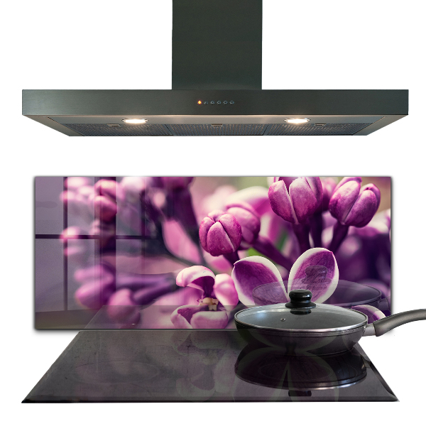 Stänkskydd kök Rosa liljor naturlig skönhet