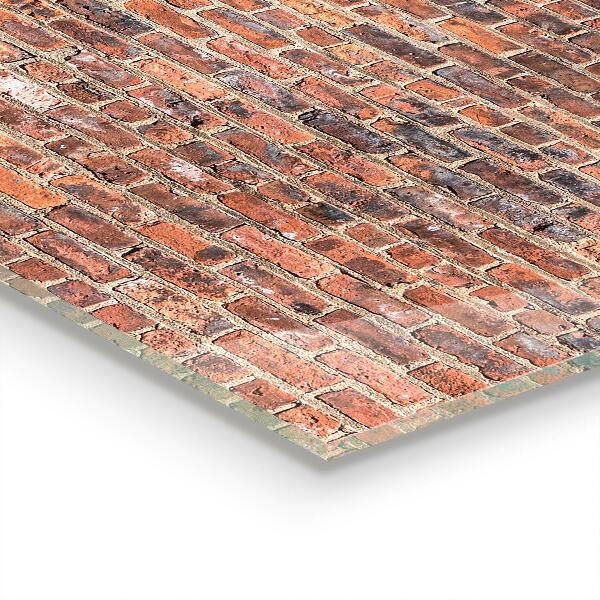 Stänkskydd kök Tegelväggtextur