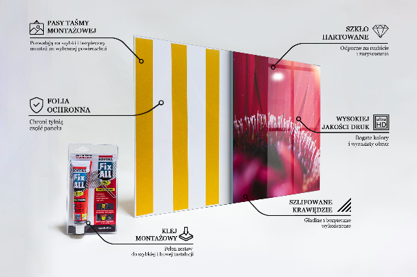 Stänkskydd kök Rosa blomma naturdetaljer