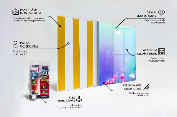 Stänkskydd kök Färgglad äng