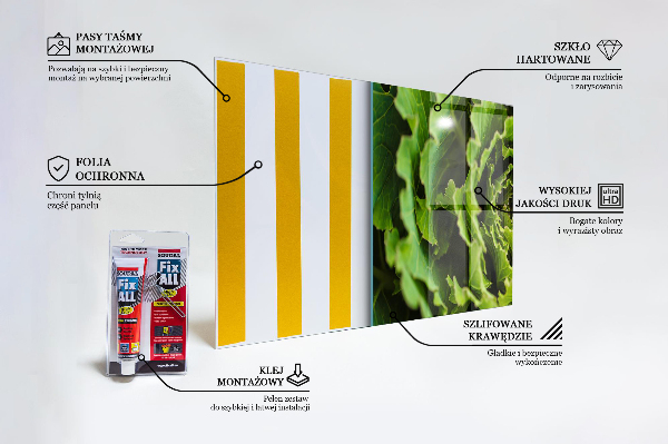 Stänkskydd kök Kål blomma blad